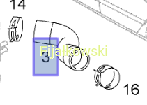 PRZEWÓD ELASTYCZNY CHŁODNICY - OPEL ASTRA H