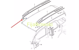 ELEMENT USTALAJĄCY LISTWE DACHOWĄ - AVEO