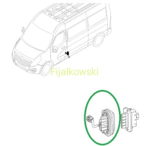 STYCZNIK DRZWI PRZESUWNYCH MOVANO B MASTER III NV400