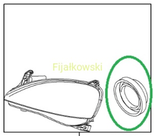 OSŁONA ŻARÓWKI REFLEKTORA CORSA C