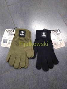 RĘKAWICZKI JEEP ONE SIZE CZARNE/ZIELONE