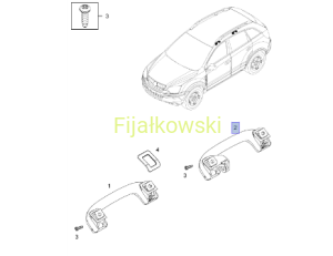 UCHWYT POMOCNICZY PODSUFITKI (PRAWY-TYŁ) - ANTARA