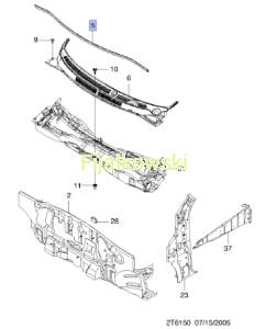 USZCZELKA POKRYWY KOMORY SILNIKA - AVEO T250-255