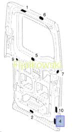 KOREK 30 X 60MM ZAMKNIĘCIE OTWORU POSZYCIE DRZWI TYLNYCH