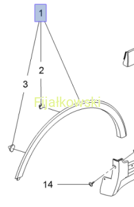 LISTWA NADKOLA PRZEDNIEGO - MOKKA / MOKKA X