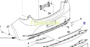 NAKŁADKA ZDERZAKA TYLNEGO