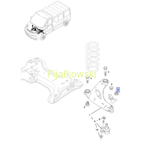 NAKRĘTKA,  SZEŚCIOKĄTNA, M16, ZŁĄCZE DO PRZEGUBU - VIVARO A / B
