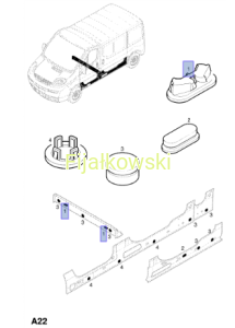KOREK  (WTYK) PŁYTY PROGU - VIVARO A/B