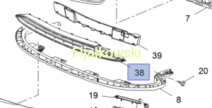 LISTWA ZDERZAKA PRZEDNIEGO - CORSA E