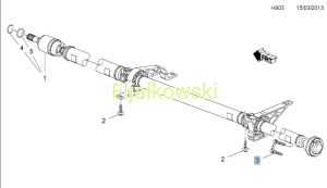 ŚRUBA TORX, M8 X 45