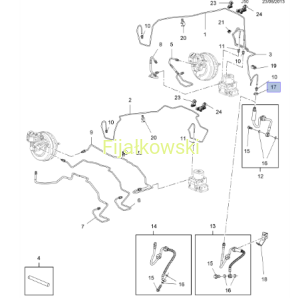 PŁYTKA,  BLOKUJĄCA, WĄŻ HAMULCA PRZEDNIEGO ASTRA H J ZAFIRA B C  MOKKA INSIGNIA A B