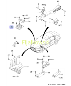 PODUSZKA HYDRAULICZNEGO ZAWIESZENIA - LACETTI NUBIRA
