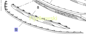 SPOILER PRZEDNIEGO ZDERZAKA - OPEL MOKKA/MOKKA X