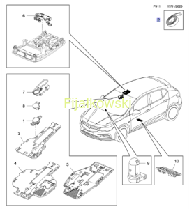 TAŚMA MOCUJĄCA CZUJNIK DESZCZU ASTRA J K INSIGNIA A B MOKKA CORSA E ADAM CROSSLAND 