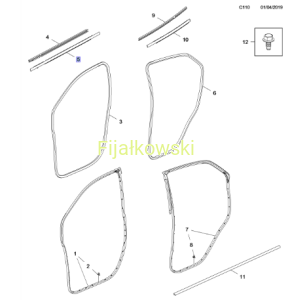 LISTWA ZEW. PP CHROM - MOKKA / MOKKA X