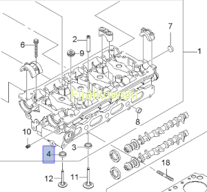 USZCZELNIACZ ZAWORU WYDECHOWEGO (29.0x23.5mm) CHEVROLET DAEWOO