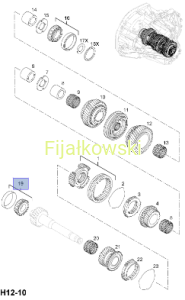 ŁOŻYSKO WAŁECZKOWE STOŻKOWE,  25x66x2 - OPEL MOVANO, VIVARO