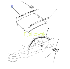 LISTWA DACHOWA PRAWA - CALIBRA
