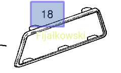 RAMKA BLOKUJĄCA ŚWIATŁO WNĘTRZA