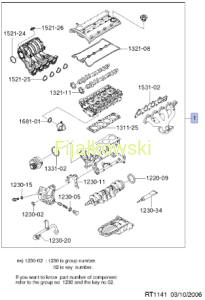 ZESTAW USZCZELEK SILNIKA 1.4 - LACETTI