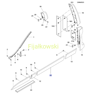 WYPRASKA,  PŁYTA BOKU NADWOZIA, PRZEDNI -OPEL VIVARO B