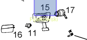 Ustalacz dyszy spryskiwacza reflektora - Zafira B