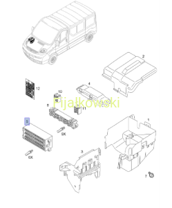 SKRZYNKA BEZPIECZNIKÓW - OPEL VIVARO A