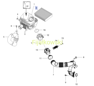 WKŁAD FILTR POWIETRZA - MOVANO B