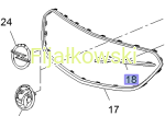 LISTWA KRATY CHŁODNICY (PRAWA) - OPEL MOKKA/MOKKA X 